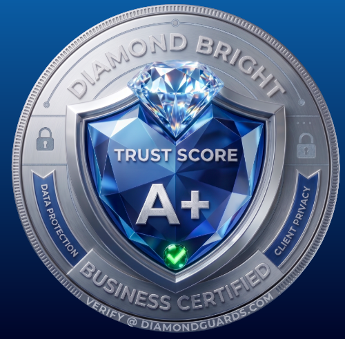 Diamond Bright window decal